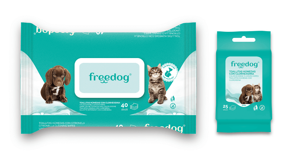 Lingettes Humides - Chlorexidine / 25 unités – Animalerie Maroc